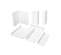 2 mètres | Profilé d'angle | inégale | PVC | blanc | Hexim | 317