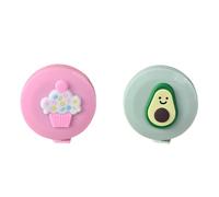 2 Mètres Ruban Ronds Auto-enroulants (Avocat+Gâteau) | Double Échelle | Couture