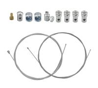 2 Mètres Universel Moto Câble de Gaz Accélérateur Ø2mm Argent Câble D'accélérateur Câble D'embrayage Kit de Réparation de Câble D'Accélérateur Universel avec Serre pour Moto