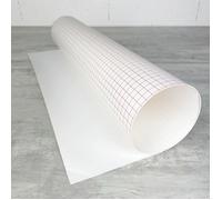 2 mètres x 60 cm Feuille polyphane Blanc, adhésive sur 1 face, épaisseur 0.30 mm, 30/100ème, pour abat-jour Lampe