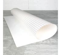 2 mètres x 80 cm Feuille polyphane Blanc, adhésive sur 1 face, épaisseur 0.30 mm, 30/100ème, pour abat-jour Lampe