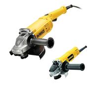 Duo de meuleuses DEWALT 2200W 230 mm & 900W 125 mm - 2 Carters De Protection - DWE492DUO2-QS