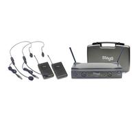 2 MICRO CASQUE SANS FIL AVEC DOUBLE RECEPTEUR BANDE 800 MHZ DIVERSITY LIVRE AVEC VALISE