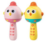 2 Microphone Jouet, Microphones Mignons Enfant, Microphones Sans Fil Amusants Avec Lumières LED, Jouets Musicaux Chantants, Pour Garçons, Filles, Frères Et Sœurs Et Amateurs Musique Fêtes
