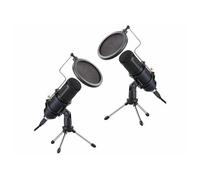 Auvisio : 2 microphones à condensateur USB professionnel MC-210.usb - Deluxe