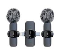 2 microphones pour Streamingsur Clip ensemble de microphones à pince Media-Tech