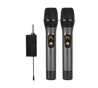 2 microphones sans fil Bluetooth Reverb avec câble port Android Le noir