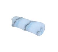 2 mini manchons polyester rayé gris/bleu texturé 13 mm - ROULOR - 357010