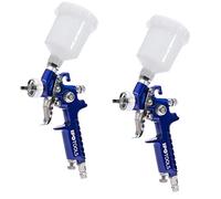 2 mini pistolets Pinceau à vernis Stolen HVLP 0,5 mm & 1 mm inoxydable Buse