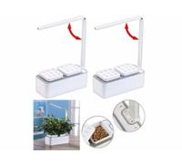 2 mini potagers avec lampe de croissance et arrosage Carlo Milano