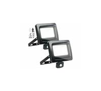 Luminea 2 mini projecteurs étanches à LED 50 W / 4000 lm - Blanc jour