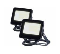 : 2 mini projecteurs LED résistants aux intempéries - 10 W - 800 lm - Blanc chaud