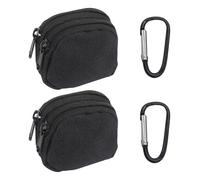 2 Mini Sacs De Ceinture, 2 Mousquetons, Sac De Ceinture Tactique, Organisateur De Ceinture, Équipement Tactique, Équipement De Randonnée, Porte-Clés Mini Portefeuille