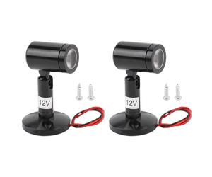 2 Mini Spots LED, Matériau en Alliage D'aluminium, Source de Lumière Chaude, Conception Rotative, DC 12 V, Vitrine de Bijoux, Vitrine, Bateau de Chevet