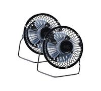 Sichler Haushaltsgeräte Mini ventilateurs de table sans fil – 2 pièces avec batterie