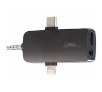 Callstel 2 minis microphones sans fil avec connecteus USB-C / Lightning / jack 3,5 mm