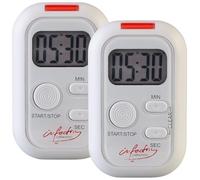 2 minuteurs avec Alarme sonore, Lumineuse et Vibrations [Infactory]