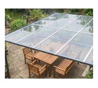 2 mm Panneaux De Toiture Souples en Polycarbonate, Rouleaux De Plastique Transparent, Auvent Contre-UV, Bâche Imperméable pour Serres, Abris De Jardin, Chenils, Facile À Découper(3.3x23ft)