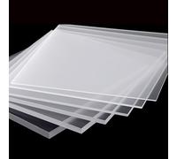 2 mm Serre de Jardin Polycarbonate Plaque Ondulée Transparente Plaque Acrylique Résistant aux Chocs pour Serres Toitures de Terrasse(50x100cm/19x39in)