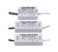 2 modules d'alimentation LED 300 mA 1-3 W 3-5 W 4-7 W 8-12 W 12-18 W 18-25 W 25-36 W ; transformateur d'éclairage LED 350 mA AC 90-265 V (18-25 W 250 mA)(1-3W 300mA)