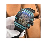 (2) Montre homme de marque Richard de luxe AA Fly back Time en céramique blanche multifonctionnelle