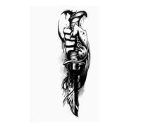 2 Morceaux D'Autocollants De Tatouage À Base De Plantes, Semi-Permanents, Non Réfléchissants, Imperméables, Indélébiles, À Griffes