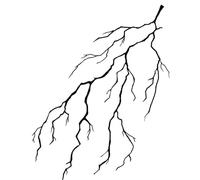 2 Morceaux D'Autocollants De Tatouage Éclair De Jus De Plantes, Haut De Gamme, Imperméables Et Durables