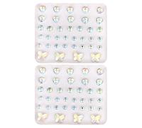 2 Morceaux D'Autocollants En Strass, Autocollants Créatifs Brillants, Accessoires De Maquillage De Fête, Décorer Le Visage, Les Ongles, Les Cartes.