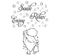 2 Morceaux D'Autocollants Muraux De Bain Pour Enfants, Autocollants De Décoration De Salle De Bain, Autocollants Muraux Amusants, Autocollants Imperméables, Accessoires À Domicile.