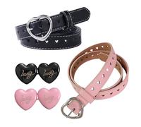 2 Morceaux De Boucle En Métal, 2 Morceaux De Boucle De Taille En Forme De Cœur, Simple Et Polyvalent, Unique Et À La Mode, Ceinture De Vêtements Réglable.