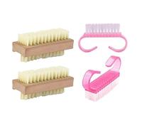 2 Morceaux De Brosse À Lavage Des Mains Et 2 Morceaux De Brosse À Ongles, Brosse De Nettoyage De L'Espace, Brosse À Élimination Des Poussières, Outils De Soins Aux Mains.