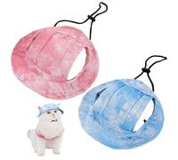 2 Morceaux De Chapeau De Protection du Soleil pour Animaux De Compagnie, Courage De Pêche Réglable, Chat À L'Oreille Exposée, Accessoires De Bien-Être Animal.