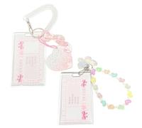 2 Morceaux De Couverture De Carte Papillon D'Amour, Accessoires De Carte, Couverture De Carte Décorative Mignonne, Les Cartes De Repas Et Les Cartes De Bus.