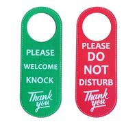 2 Morceaux De Cuir, Panneaux De Porte "S'Il Vous Plaît Ne Pas Déranger", Notes De Panneaux De Porte, Adaptés À La Maison, À L'Entreprise, À L'Hôtel