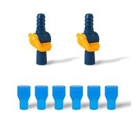 2 Morceaux de Ensemble de Connecteurs de Tuyau Passants et 6 Valves de Rechange pour Camelbak, Embouts de Rechange pour Camelbak, Accessoires de Rechange pour Vessie d'Hydratation Camelbak