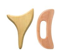 2 Morceaux De Masseur En Bois, Outil De Massage Manuel, Masseur Pratique, Adapté Au Visage, Au Cou, Aux Épaules Et Au Dos.