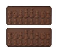 2 Morceaux De Moisissure D'Échecs, Moule Créatif en Silicone, Outil De Cuisson De Desserts, Peuvent Fabriquer du Chocolat Et des Bonbons.