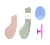2 Morceaux De Nettoyage Facial Et 2 Pinceaux De Visualisation En Silicone, Accessoires De Beauté, Outils De Nettoyage Du Visage, Outils De Nettoyage Manuels