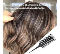 2 Morceaux De Peigne À Cheveux Multi-Dents, Peigne En Plastique, Outils De Salon De Coiffure, Peigne À Salon De Coiffure, Peigne De Teinture Capillaire, Fournitures De Coiffeur.