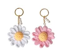 2 Morceaux De Pendentif À Fleurs De Marguerites, Pendentif Tissé À La Main, Pendentif Créatif, Pendentif Mignon, Pendentif Féminin, Pendentif Cadeau.
