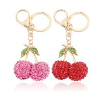 2 Morceaux De Pendentifs Clés De Kirsch Strass-Kirsch, Pendentifs Clés Créatifs Et Nouveaux Pendentifs, Bandes-Annonces De Poche pour Femmes, Accessoires De Poche