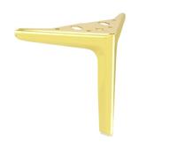 2 morceaux de pieds support à trois broches Pour Canapés, Tables Basses | Pieds de support de meubles, pieds de table basse, pieds de lit, pieds(Golden,12cm)