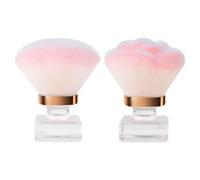 2 Morceaux De Pinceau De Maquillage, Outils De Maquillage, Brosse À Poussière À Ongles, Pinceau Multifonction, Brosse À Ongles Durable.