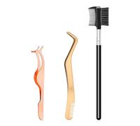 2 Morceaux De Pincettes De Cils Et 1 Morceau De Peigne À Double Tête, Outils De Cils, Accessoires De Beauté Des Cils, Outils D'Assistance Au Maquillage.