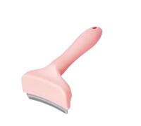 2 morceaux de poils de chat plus fins, peigne for chat, peigne d'épilation à double usage for enlever les poils flottants(Pink,S)