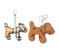 2 Morceaux De Porte-Clés Chiot en Cuir, Ornements pour Animaux De Compagnie De Dessin Animé, Porte-Clés Créatif, Accessoires Cadeaux pour Couple.