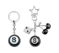 2 Morceaux De Porte-Clés De Billard, Porte-Clés Créatif, Clés Élé Personnalisés, Porte-Clés Décoratif, Porte-Clés Cadeau