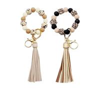 2 Morceaux De Porte-Clés Perlé À Gland, Porte-Clés pour Femmes, Porte-Clés Portable, Accessoires Clés, Décoration Suspendue Au Sac.