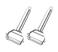 2 Morceaux De Râpe Double Face En Acier Inoxydable, Éplucheur Multifonction, Râpe À Fruits, Adaptés Aux Carottes, Concombres, Pommes De Terre.