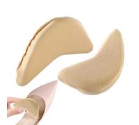 2 morceaux de rembourrage pour chaussures trop grandes (6,5x3,5 cm) | Mousse de remplissage souple aux orteils et compensation de taille | Rembourrage lavable pour talons hauts et baskets